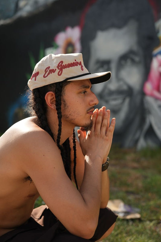 One Sided 2Tone Embroidered Hat